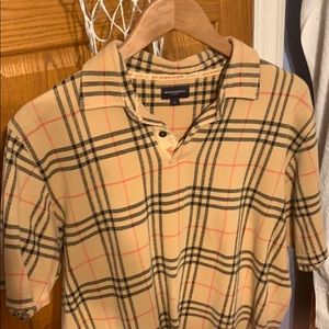 Men's Burberry Golf Shirt (Rare)